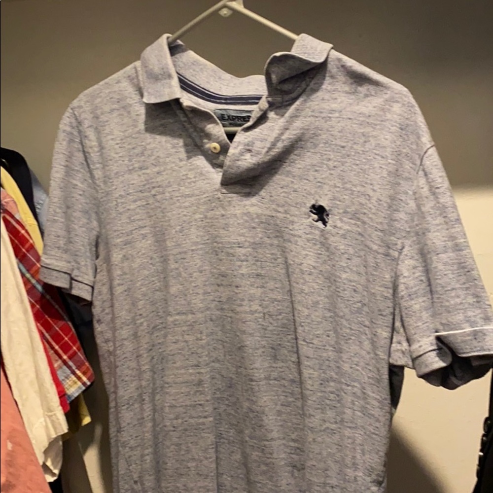 Express Light Blue Polo